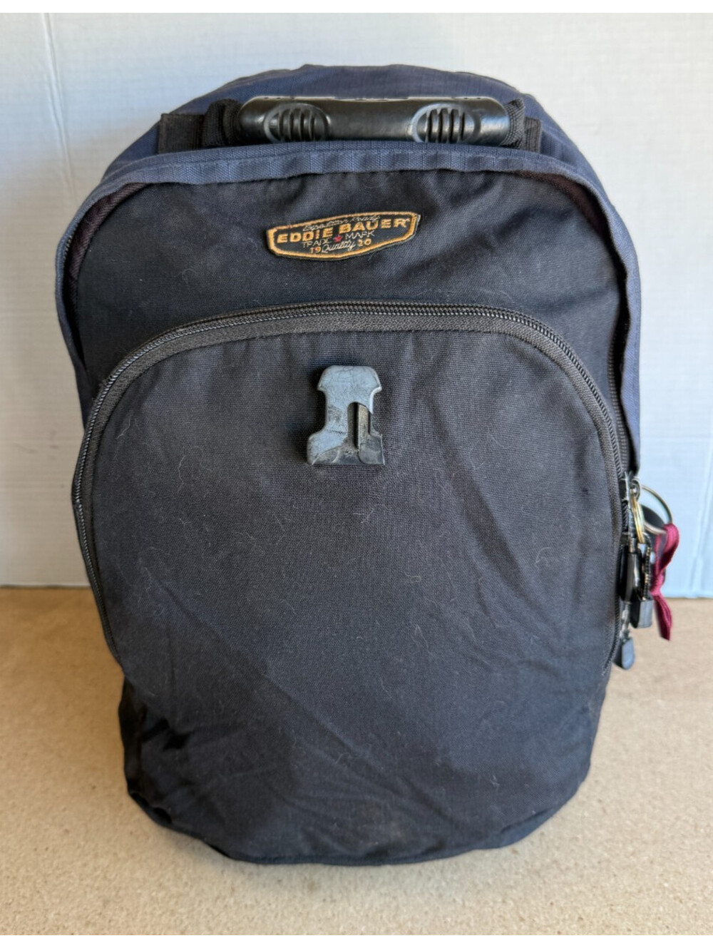 Eddie Bauer Expedition Ready Travel Hiking Black Backpack Vintage Y2K Minor Flaw
